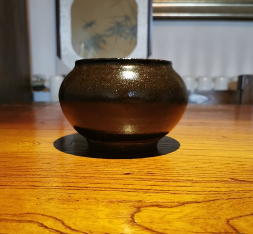 古玩陶瓷明代?油滴釉茶入拍賣,當(dāng)前價(jià)格1930元