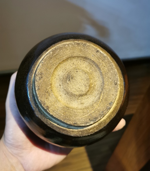 古玩陶瓷明代?油滴釉茶入拍賣,當(dāng)前價(jià)格1930元