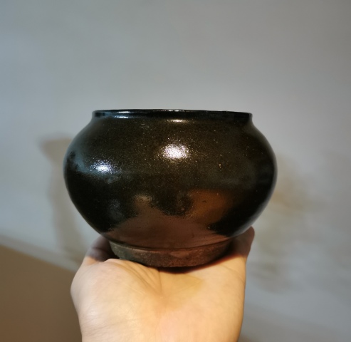 古玩陶瓷明代?油滴釉茶入拍賣,當(dāng)前價(jià)格1930元