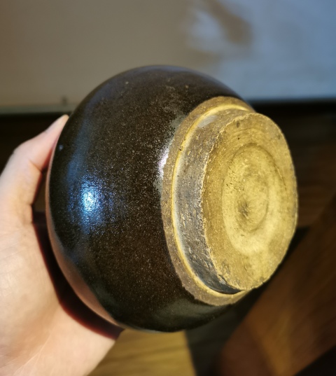 古玩陶瓷明代?油滴釉茶入拍賣,當(dāng)前價(jià)格1930元