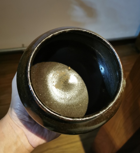 古玩陶瓷明代?油滴釉茶入拍賣,當(dāng)前價(jià)格1930元