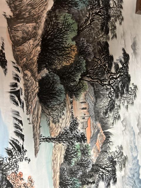 古玩字畫羅湘浯山水拍賣,當前價格850元