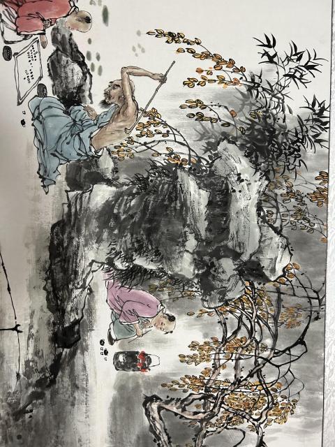 古玩字畫劉紹紅《溪山雅意圖》拍賣,當前價格1788元