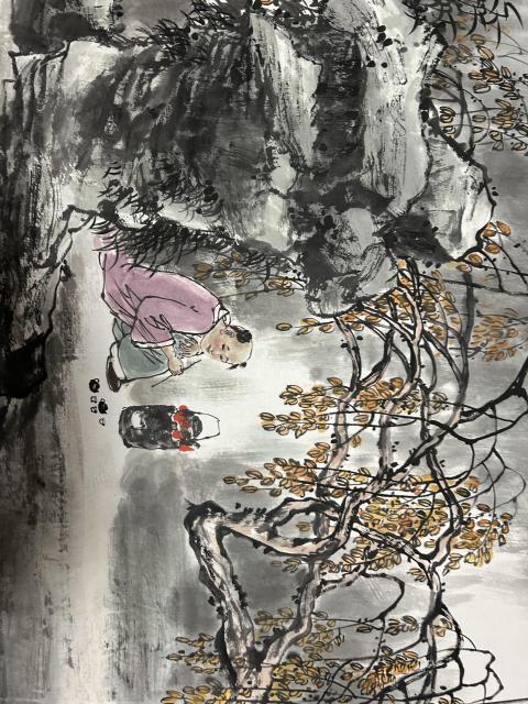 古玩字畫劉紹紅《溪山雅意圖》拍賣,當前價格1788元