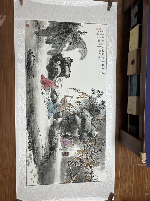 古玩字畫劉紹紅《溪山雅意圖》拍賣,當前價格1788元