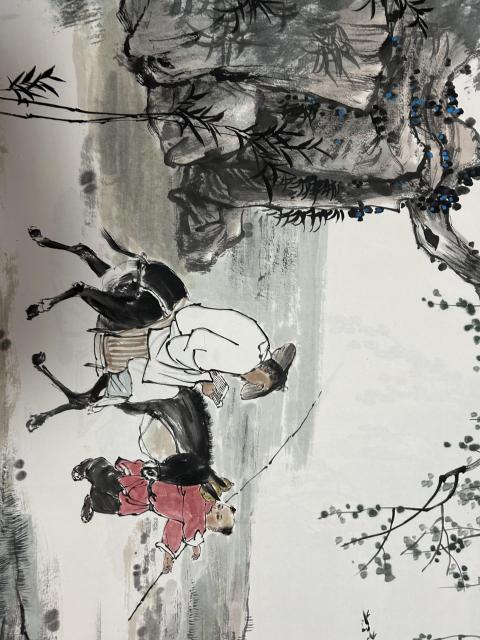 古玩字畫劉紹紅寫意《人物橫幅》拍賣,當前價格1788元
