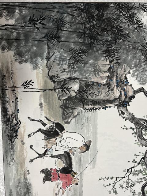 古玩字畫劉紹紅寫意《人物橫幅》拍賣,當前價格1788元