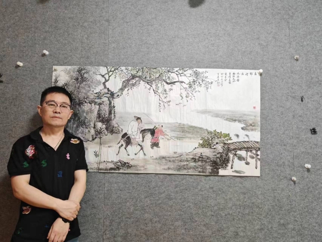古玩字畫劉紹紅寫意《人物橫幅》拍賣,當前價格1788元