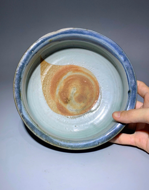 古玩陶瓷精品明代霽藍釉三足香爐拍賣,當前價格6888元