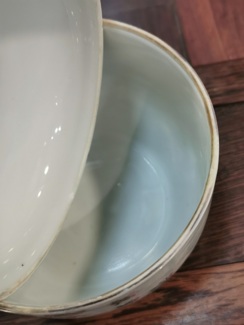 古玩陶瓷人物紋粉彩蓋缸拍賣,當前價格8800元