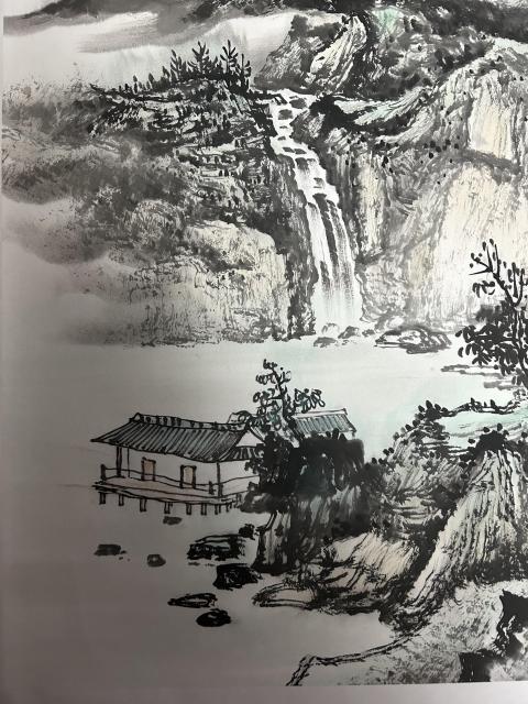 古玩字畫龍秀生《山水》拍賣,當前價格588元