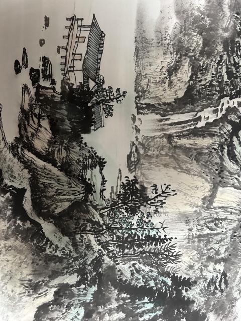 古玩字畫龍秀生《山水》拍賣,當前價格588元