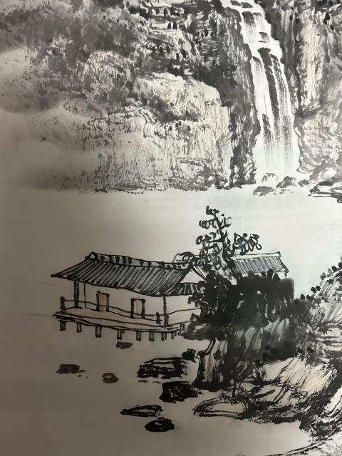 古玩字畫龍秀生《山水》拍賣,當前價格588元