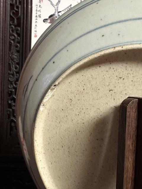 古玩陶瓷乾隆飄帶繡球獅子紋盤(pán)拍賣(mài),當(dāng)前價(jià)格6500元