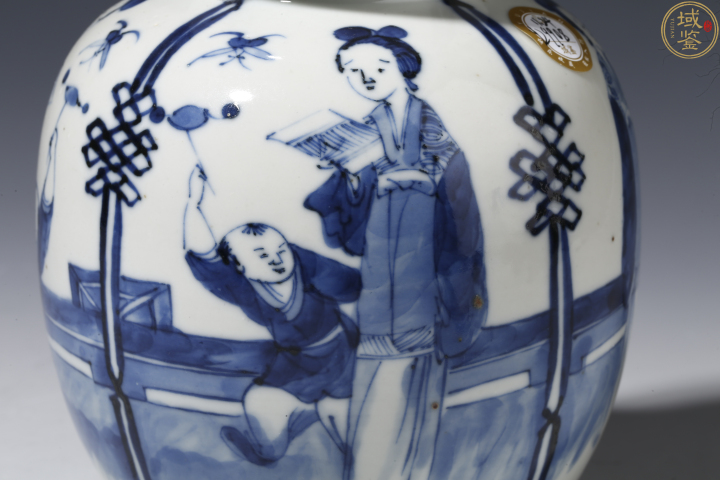 古玩陶瓷清光緒青花仕女嬰戲圖葫蘆瓶拍賣，當前價格16800元
