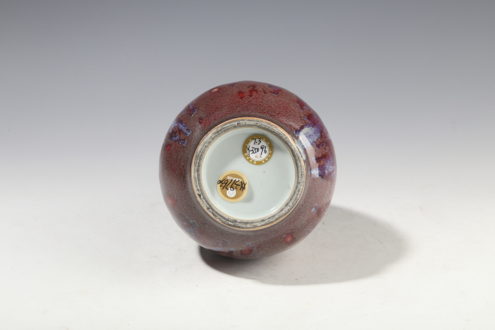 古玩陶瓷清中晚·窯變釉膽瓶拍賣(mài)，當(dāng)前價(jià)格15000元