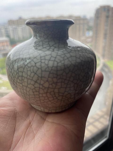 古玩陶瓷哥釉小石榴尊拍賣，當前價格3200元