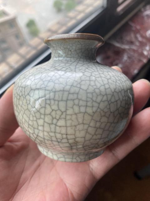 古玩陶瓷哥釉小石榴尊拍賣，當前價格3200元
