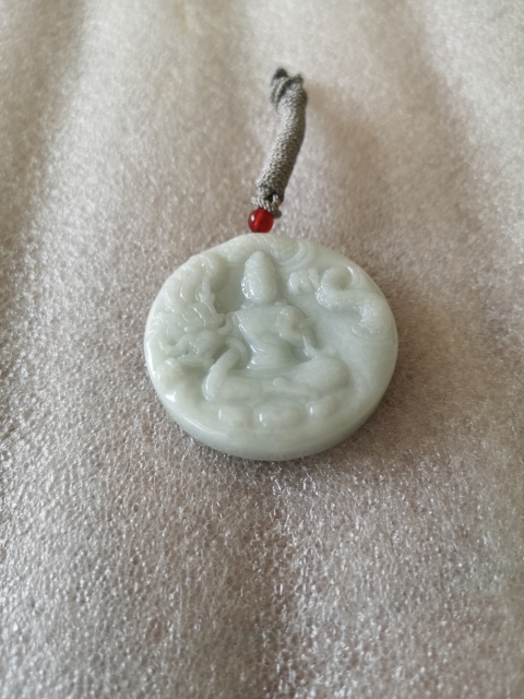 古玩玉器天然翡翠雕“御龍觀音”掛牌拍賣，當前價格680元