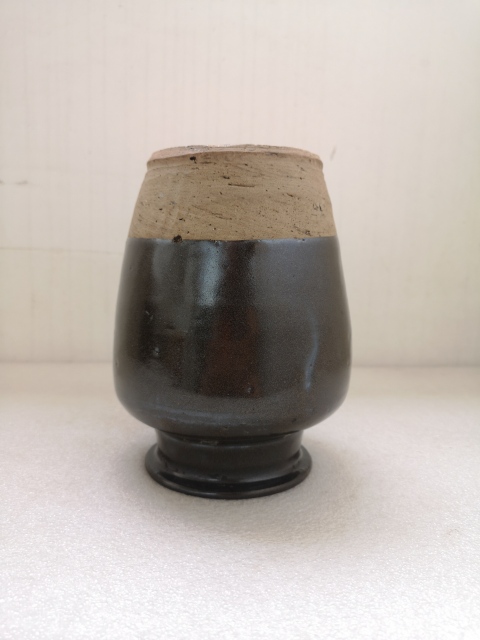 古玩陶瓷清代磁州窯系褐釉罐拍賣，當前價格580元