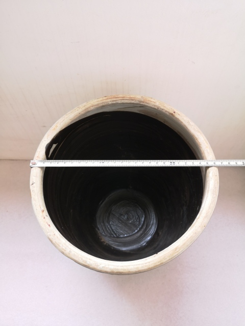 古玩陶瓷清代磁州窯吉語紋缸拍賣,當(dāng)前價格450元