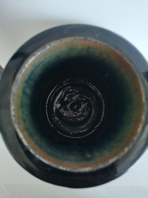 古玩陶瓷明末清初?磁州窯黑釉撇口瓶拍賣，當前價格2300元