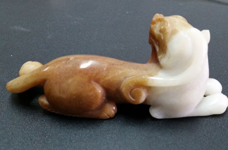 古玩玉器和田玉料雕“瑞獸”擺件拍賣,當前價格800元
