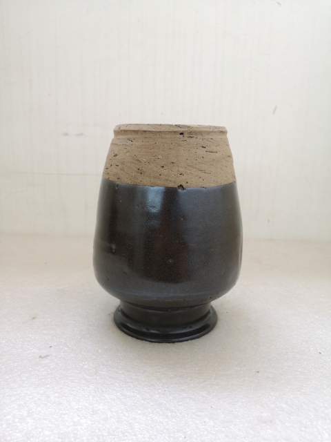 古玩陶瓷清代磁州窯系褐釉罐拍賣，當前價格580元