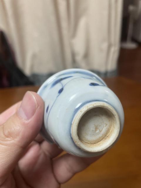 古玩陶瓷明晚期·青花纏枝杯拍賣，當前價格980元
