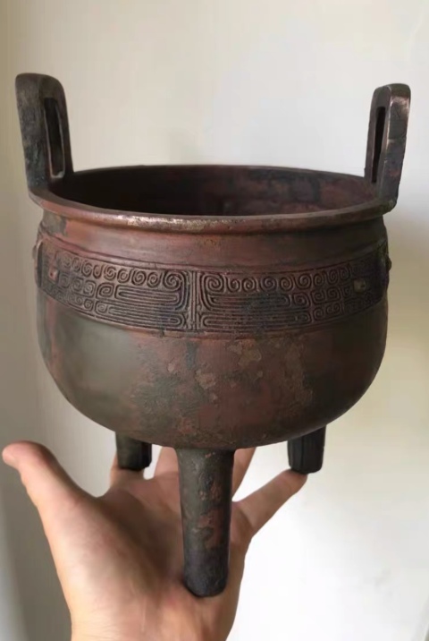 古玩銅器鼎拍賣，當(dāng)前價(jià)格165800元