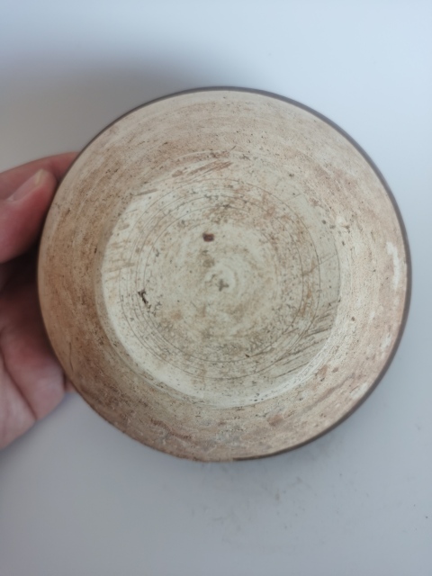 古玩陶瓷唐代?河南窯口醬釉缽拍賣，當前價格3800元