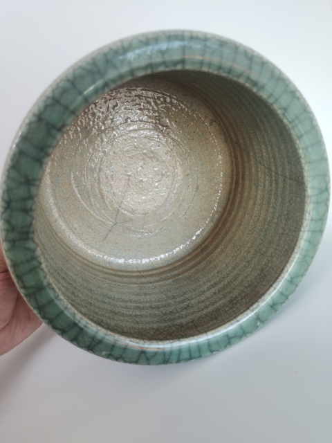 古玩陶瓷清中期?哥釉筒式三足爐拍賣,當前價格1699元