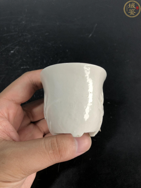 古玩陶瓷民國 白釉梅花杯拍賣，當前價格1600元