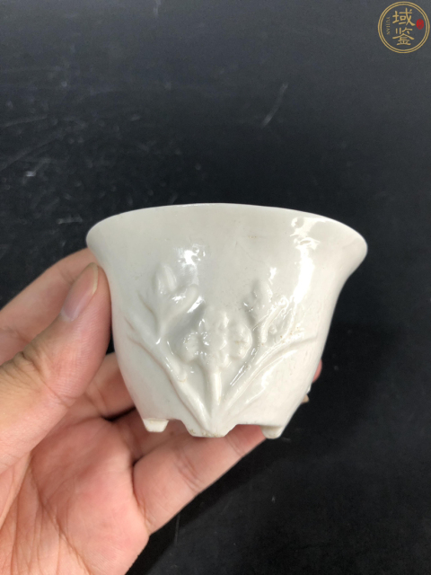 古玩陶瓷民國 白釉梅花杯拍賣，當前價格1600元