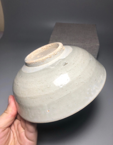 古玩陶瓷精品青白釉刻花紋大碗（收藏級）拍賣，當前價格1888元