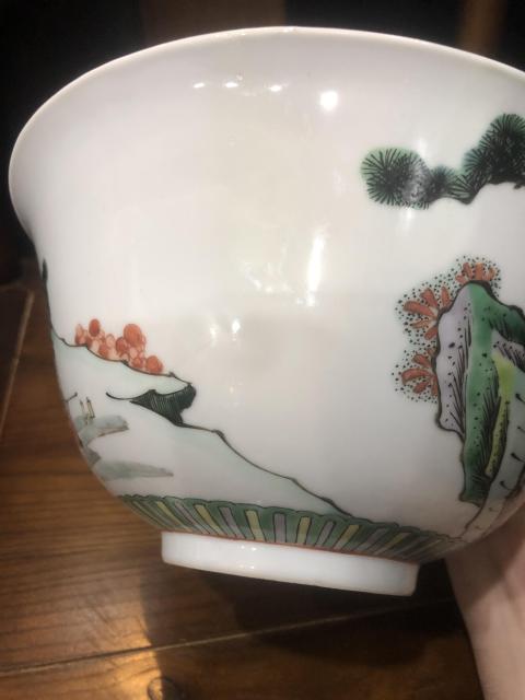 古玩陶瓷（新年放漏中）晚清-百子嬰戲紋-五彩大碗拍賣，當前價格3360元