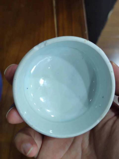 古玩陶瓷民國青花留白梅紋蓋罐拍賣，當前價格1888元