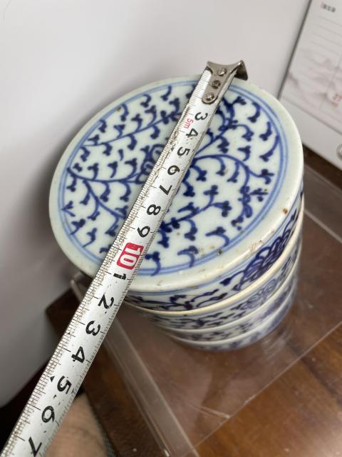 古玩陶瓷清中青花節盒拍賣,當前價格3000元