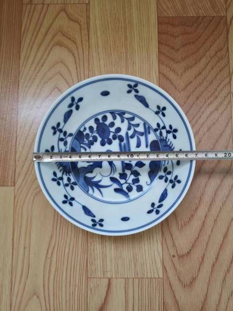 古玩陶瓷花鳥紋青花盤拍賣，當前價格168元