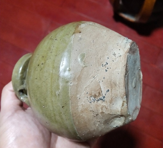 古玩陶瓷越窯青瓷雙系罐拍賣，當前價格1500元