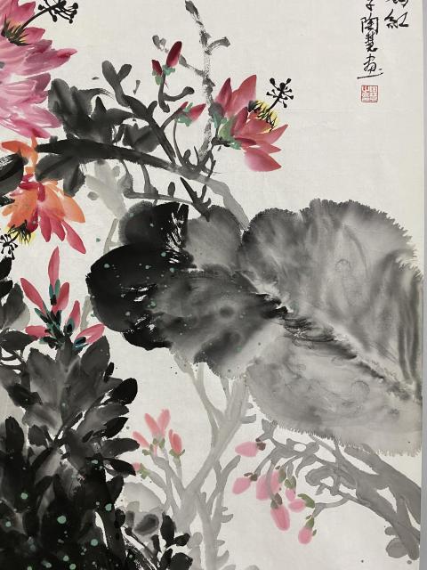 古玩字畫真跡有合影湖南省美術家協會會員,湖南省花鳥畫家協會會員,武岡美協副主席真跡佳作結緣收藏拍賣,當前價格599元