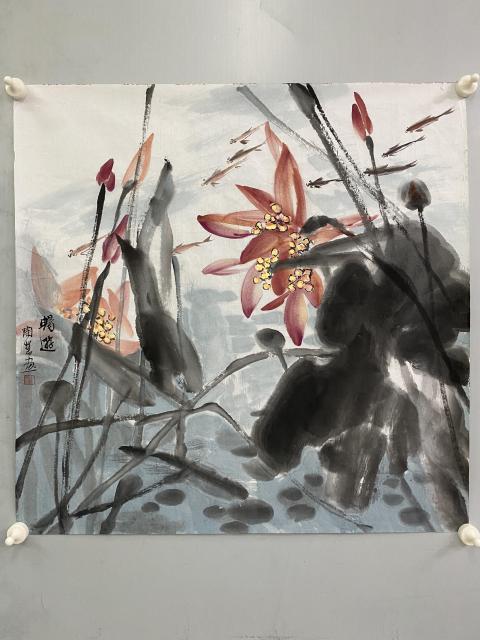 古玩字畫有合影真跡湖南省美術(shù)家協(xié)會(huì)會(huì)員,湖南省花鳥畫家協(xié)會(huì)會(huì)員收藏結(jié)緣佳作拍賣,當(dāng)前價(jià)格599元