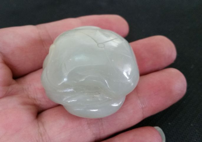 古玩玉器和田玉雕“螃蟹”把件拍賣,當(dāng)前價(jià)格558元