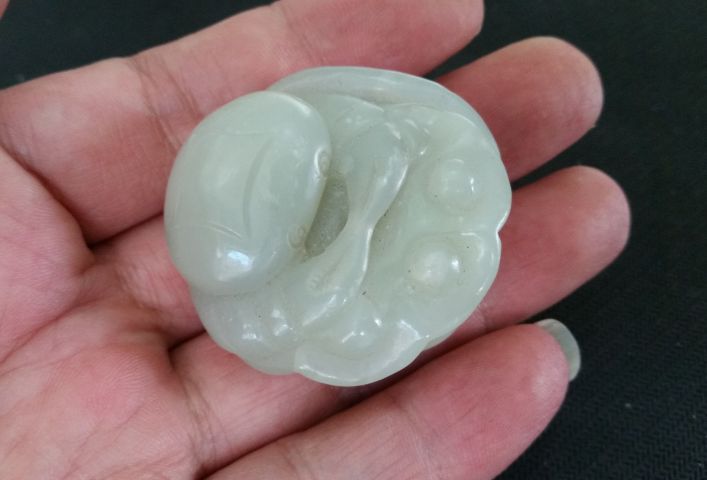 古玩玉器和田玉雕“螃蟹”把件拍賣,當(dāng)前價(jià)格558元