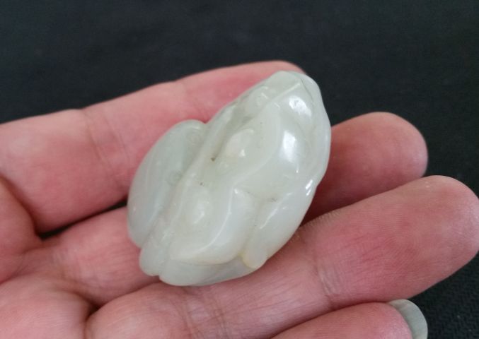 古玩玉器和田玉雕“螃蟹”把件拍賣,當(dāng)前價(jià)格558元