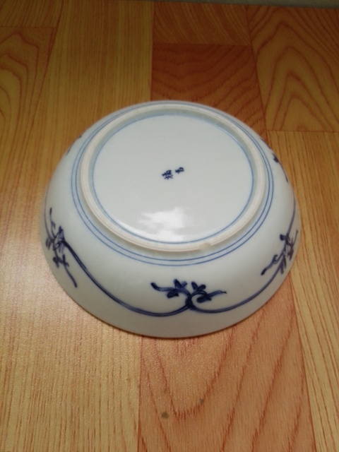 古玩陶瓷花鳥紋青花盤拍賣，當前價格168元