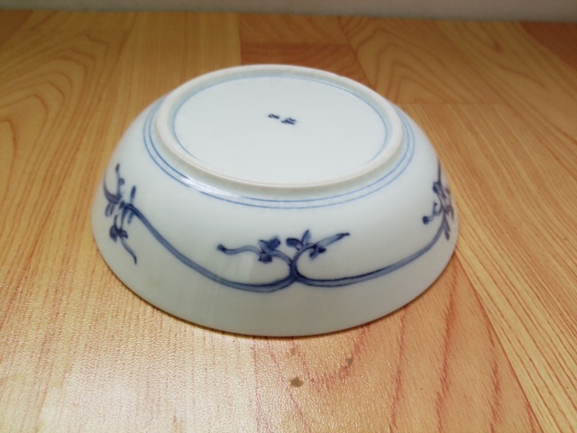 古玩陶瓷花鳥紋青花盤拍賣，當前價格168元