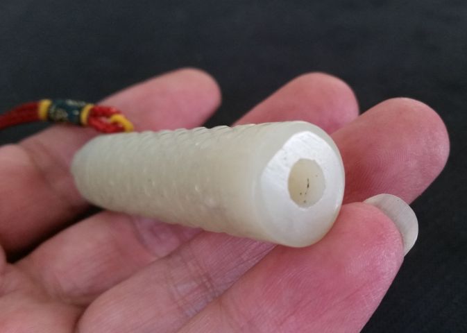 古玩玉器和田玉雕“翎管”拍賣,當前價格528元