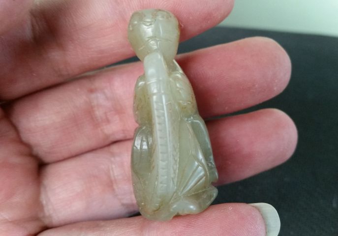 古玩玉器和田玉雕“名利雙收”把件拍賣，當前價格380元