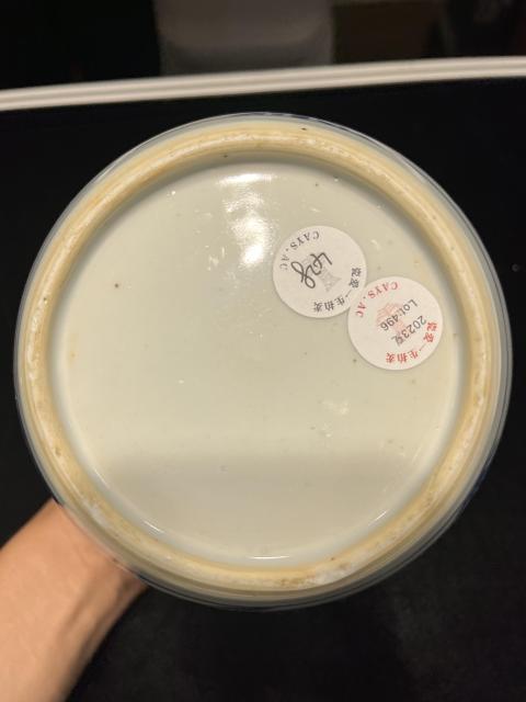 古玩陶瓷清康熙青花麒麟送子紋罐拍賣，當前價格40000元